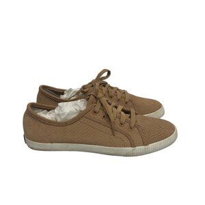 Keds Tan Corduroy Lace Up Flat Sneakers Size 7.5